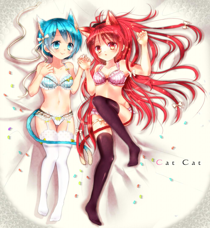 miki sayaka and sakura kyoko (mahou shoujo madoka magica) drawn by mizukikushou