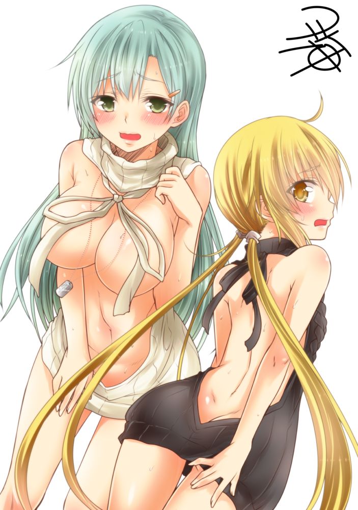 suzuya and satsuki (kantai collection) drawn by yua_(checkmate)