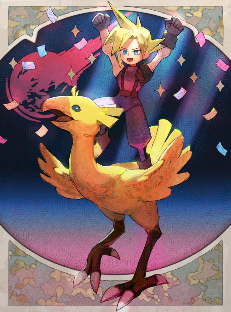 cloud strife (final fantasy and 1 more) drawn by sasumata_jirou