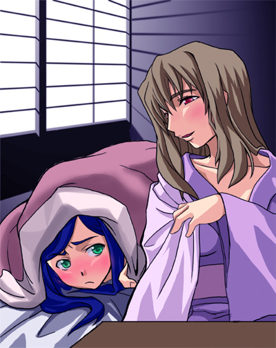 kuga natsuki and fujino shizuru (my-hime) drawn by mura_(kiyohime)