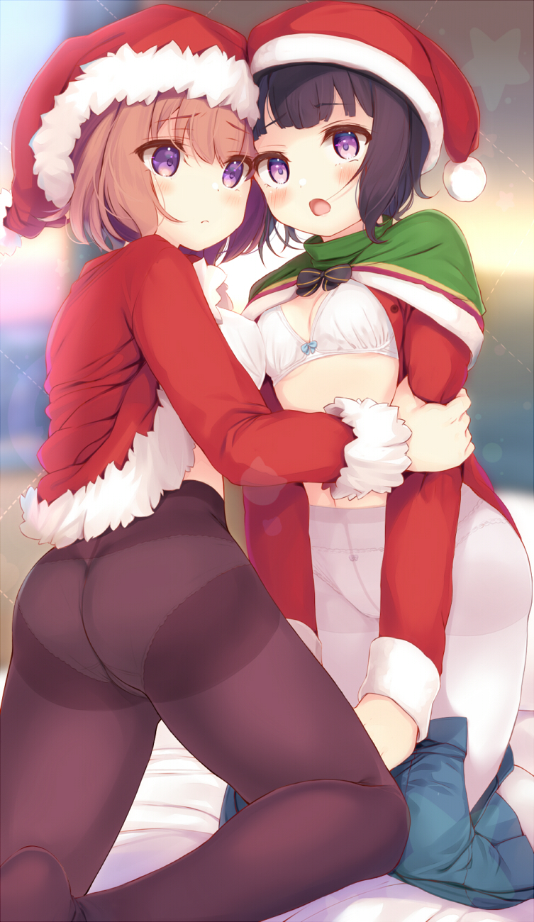 suzuki utane and yuzuki riyo (original) drawn by komone_ushio