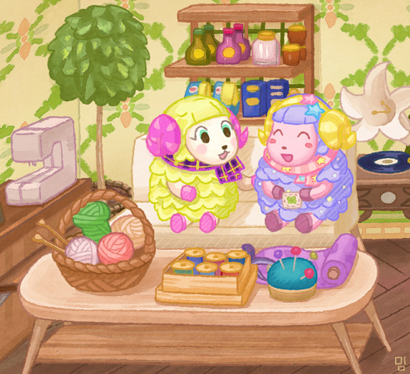 willow and etoile (animal crossing) drawn by moai_(aoh)