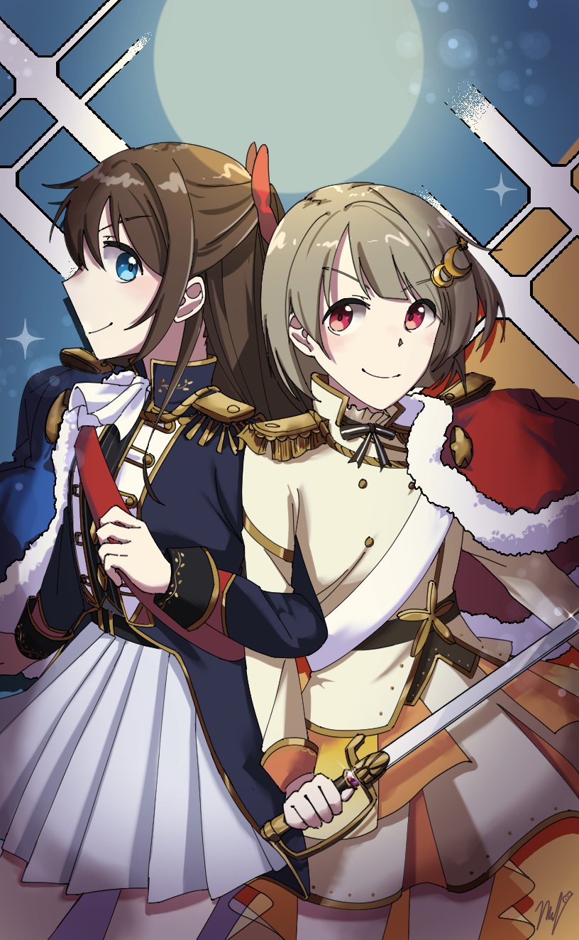 osaka shizuku and nakasu kasumi (love live! and 2 more) drawn by tangerine_bread