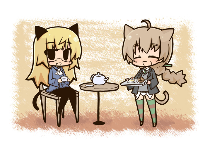 perrine h. clostermann and lynette bishop (world witches series and 1 more) drawn by luu