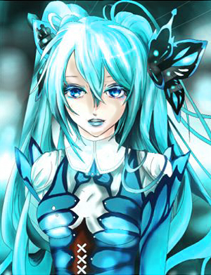 hatsune miku (vocaloid and 2 more) drawn by o_(pixiv_1661831)