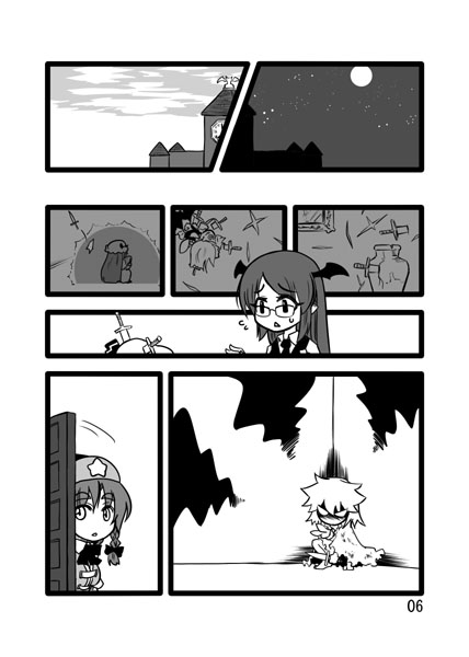 remilia scarlet, izayoi sakuya, patchouli knowledge, hong meiling, and koakuma (touhou) drawn by seki_(red_shine)