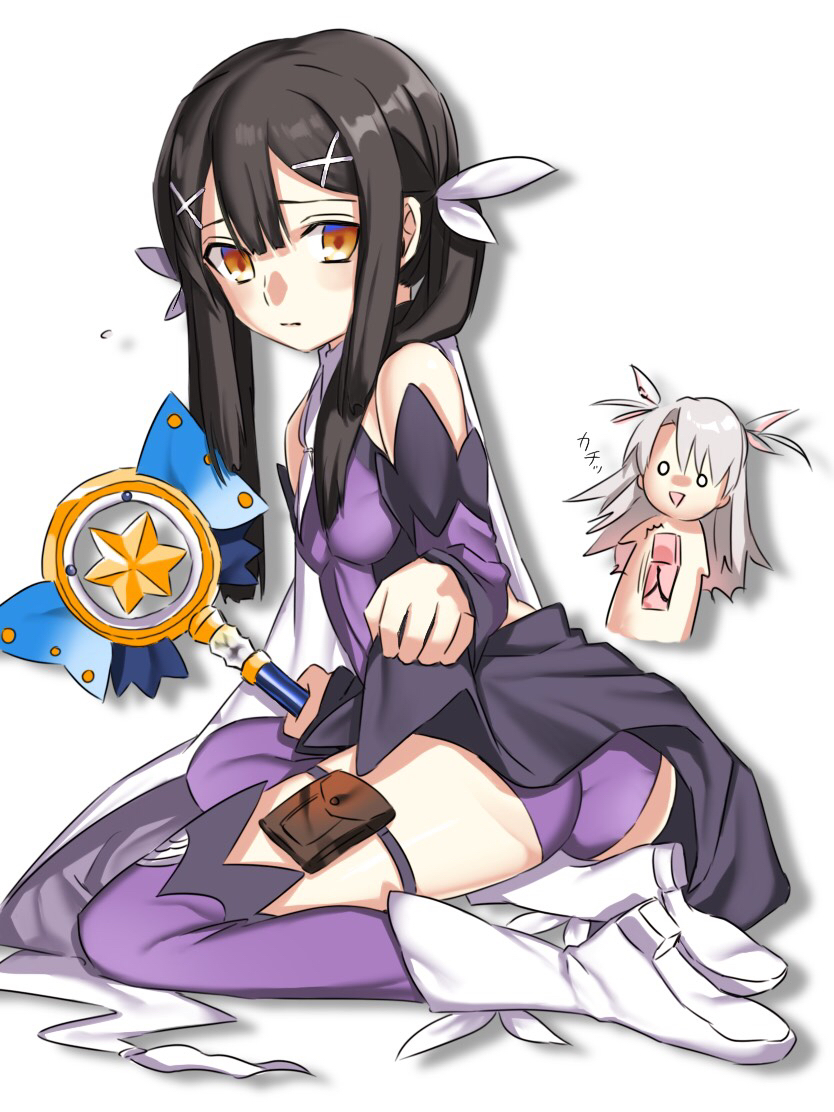 illyasviel von einzbern, miyu edelfelt, and magical sapphire (fate and 1 more) drawn by ameman