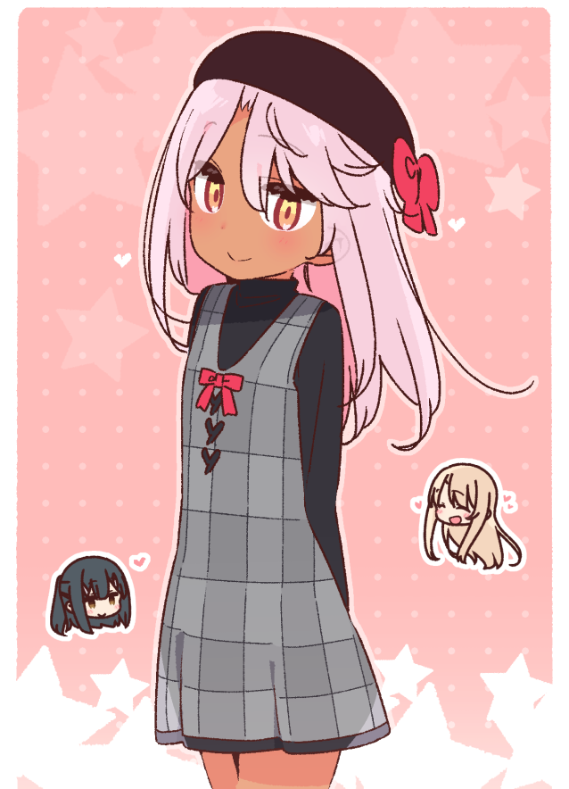 illyasviel von einzbern, chloe von einzbern, and miyu edelfelt (fate and 1 more) drawn by yoru_nai
