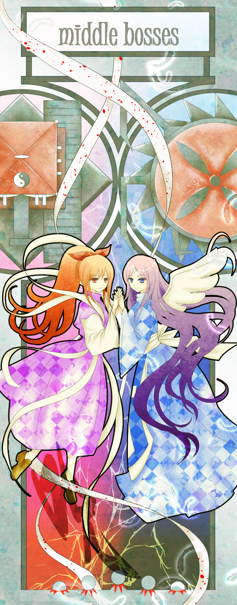 noroiko and matenshi (touhou and 1 more) drawn by ranran_(iaotak)