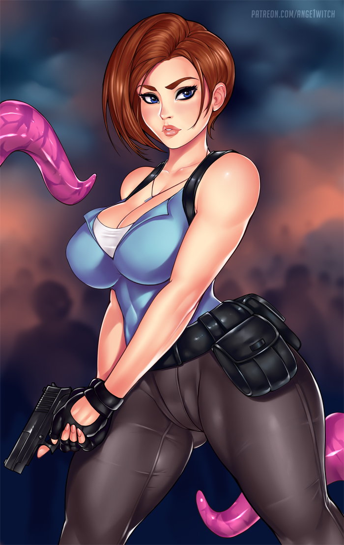 jill valentine (resident evil and 2 more) drawn by ange1witch