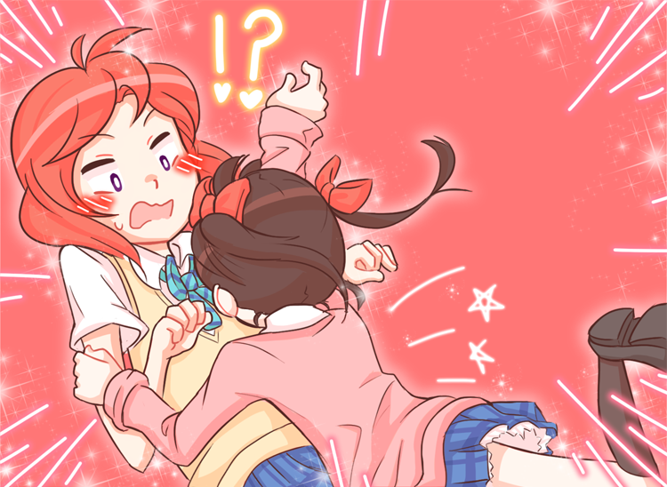 nishikino maki and yazawa nico (love live! and 1 more) drawn by friedbun