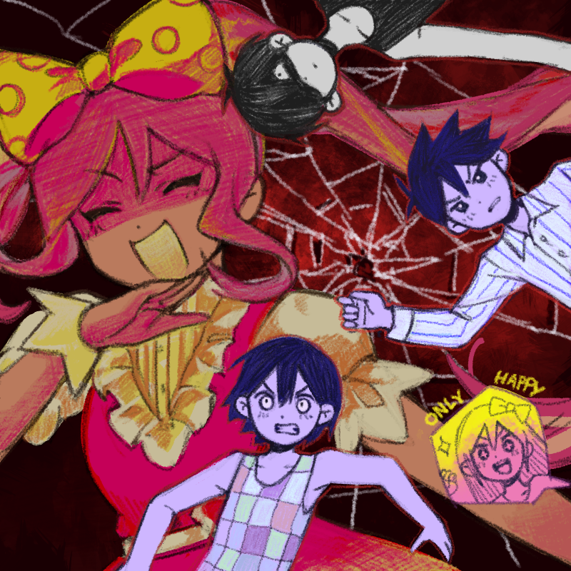 omori, aubrey, kel, hero, and sweetheart (omori) drawn by 115_koubunshi