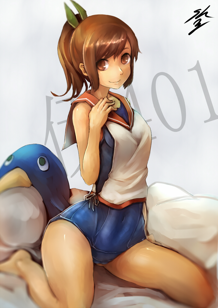 i-401 and failure penguin (kantai collection) drawn by sowel_(sk3)