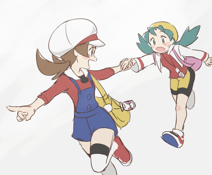 lyra and kris (pokemon and 2 more) drawn by 35yado