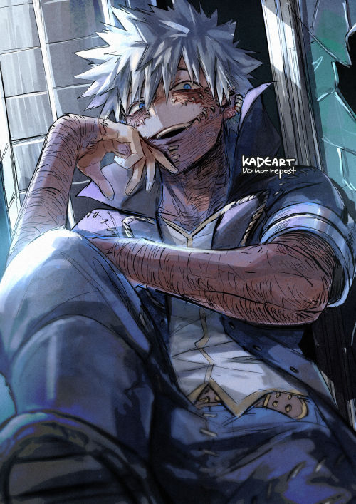dabi and todoroki touya (boku no hero academia) drawn by kadeart