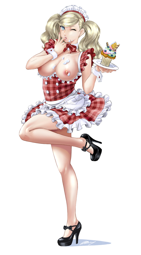 takamaki anne (persona and 1 more) drawn by albyee