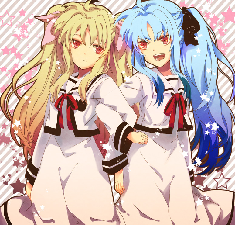 fate testarossa and levi the slasher (lyrical nanoha and 3 more) drawn by masui