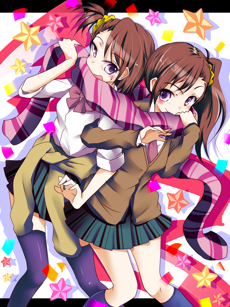 futami mami and futami ami (idolmaster and 1 more) drawn by natsu_(anta_tte_hitoha)