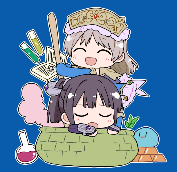 totooria helmold, mimi houllier von schwarzlang, and puni (atelier and 1 more) drawn by wakipiiiii