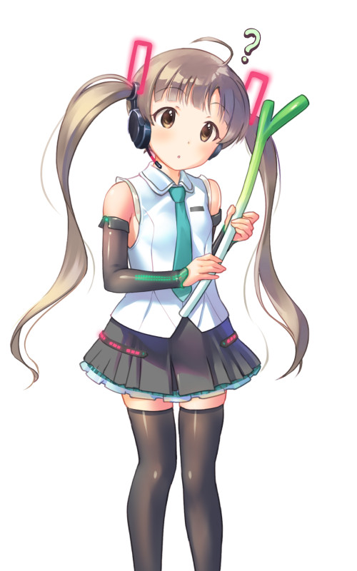 hatsune miku and hakozaki serika (idolmaster and 3 more) drawn by kawaseki