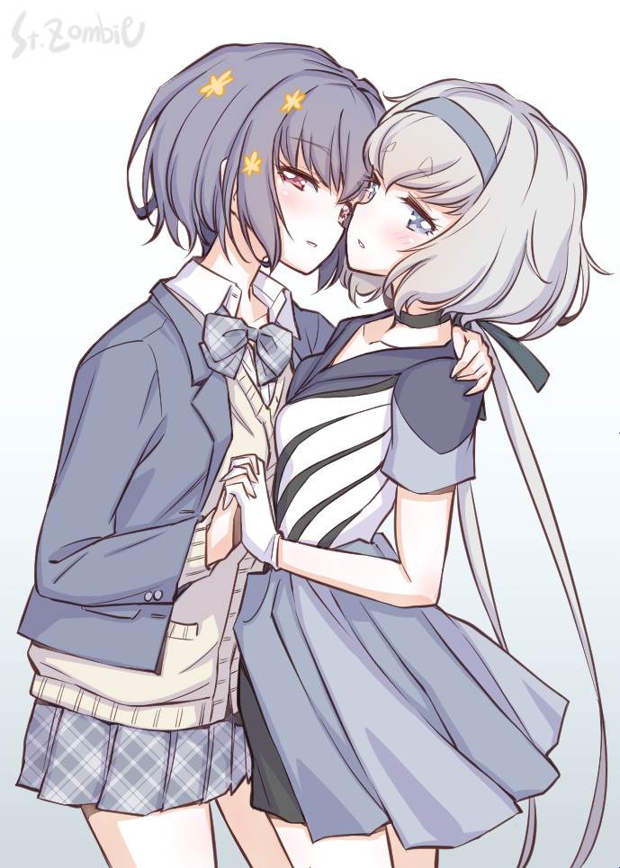 konno junko and mizuno ai (zombie land saga) drawn by studiozombie