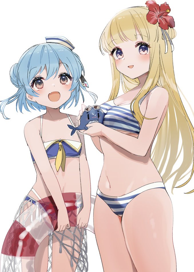 fletcher, samuel b. roberts, little blue whale, and fletcher mk ii (kantai collection) drawn by yamashichi_(mtseven)