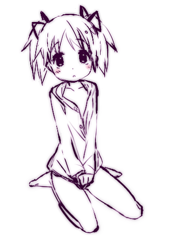 kaname madoka (mahou shoujo madoka magica) drawn by muhogame