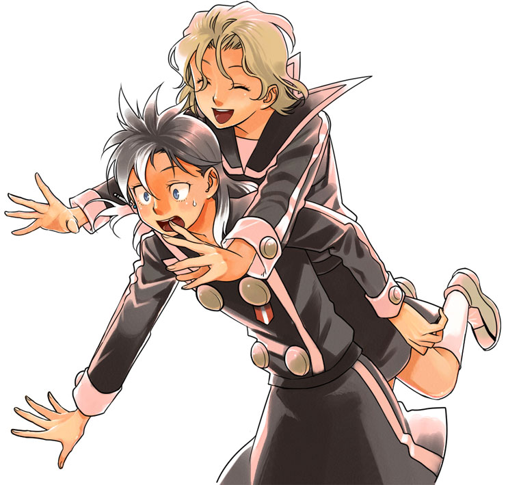 kijimiya otoha and sagara michi (hayate x blade) drawn by mori_(unknown.)