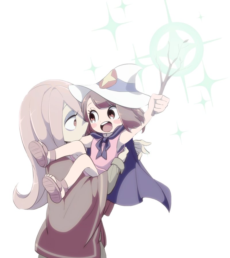 Kagari Atsuko And Sucy Manbavaran Little Witch Academia