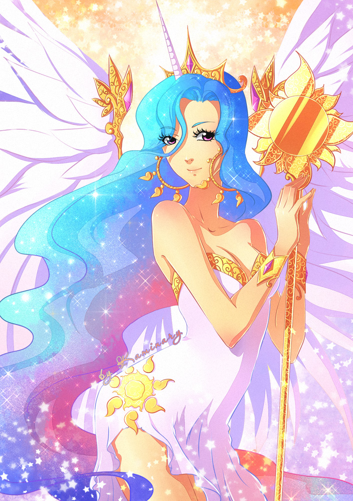 princess celestia (my little pony and 1 more) drawn by kaminary