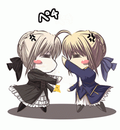 artoria pendragon, saber, and saber alter (fate and 2 more) drawn by satomi_(black_scarecrow)