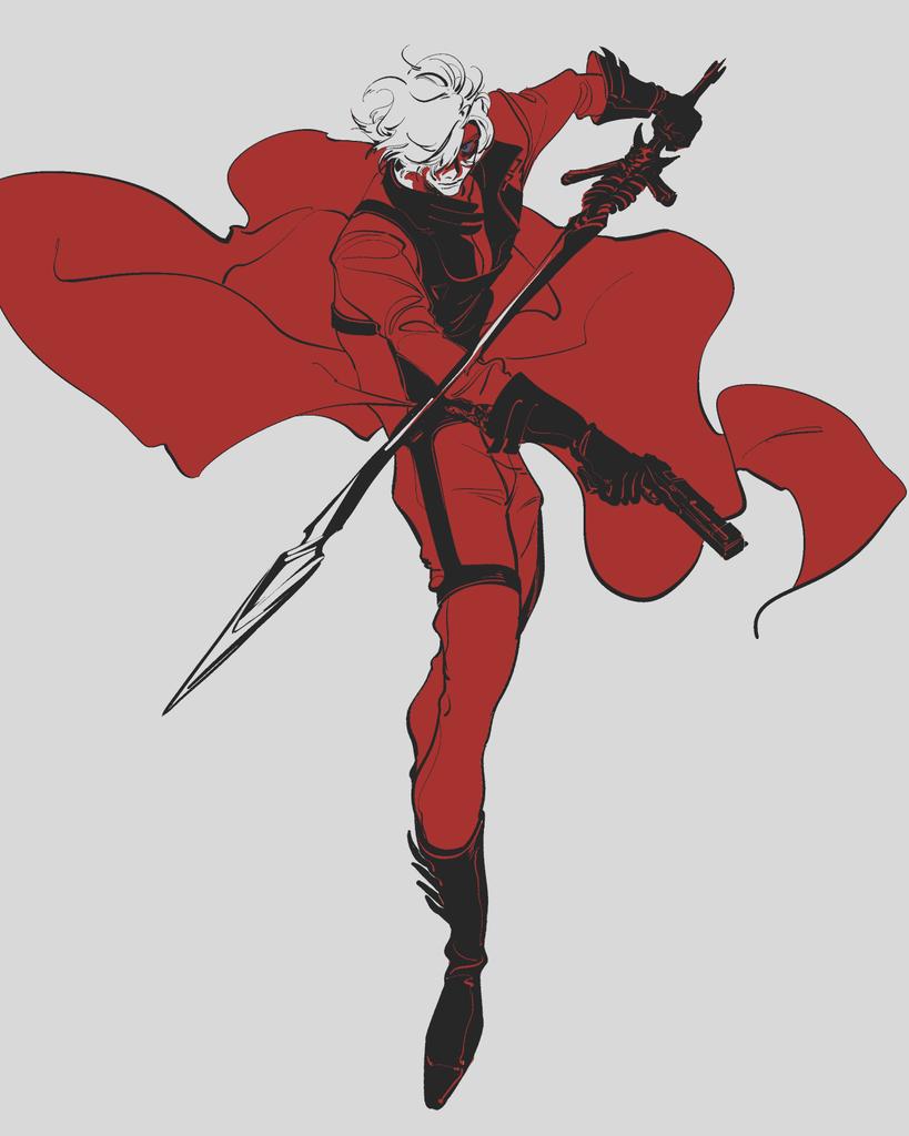dante (devil may cry and 1 more) drawn by orillkri