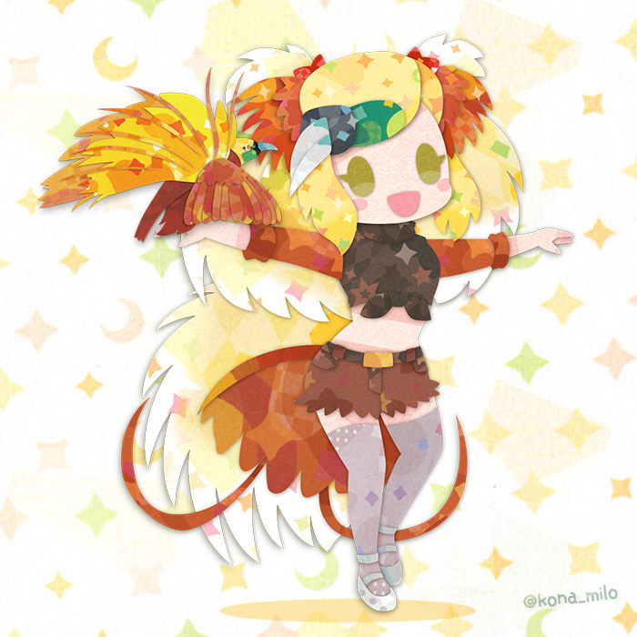 greater bird-of-paradise (kemono friends and 1 more) drawn by kikuchi_milo
