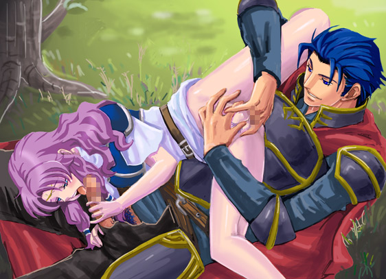 hector and florina (fire emblem and 1 more) drawn by aozora_kyuuji