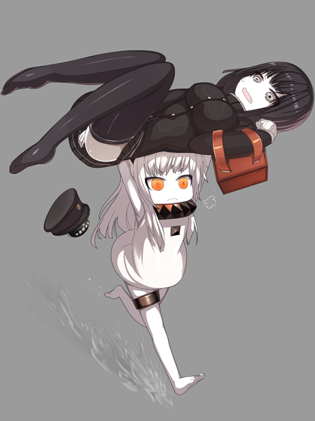 northern ocean princess and akitsu maru (kantai collection) drawn by mitsume_(kiiro9)