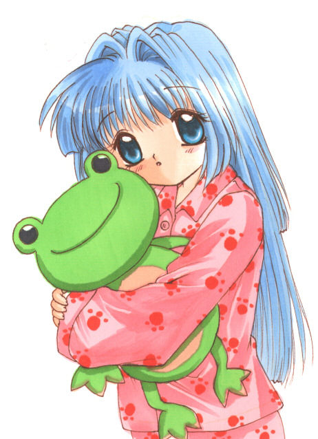 minase nayuki and keropii (kanon) drawn by hinoue_itaru