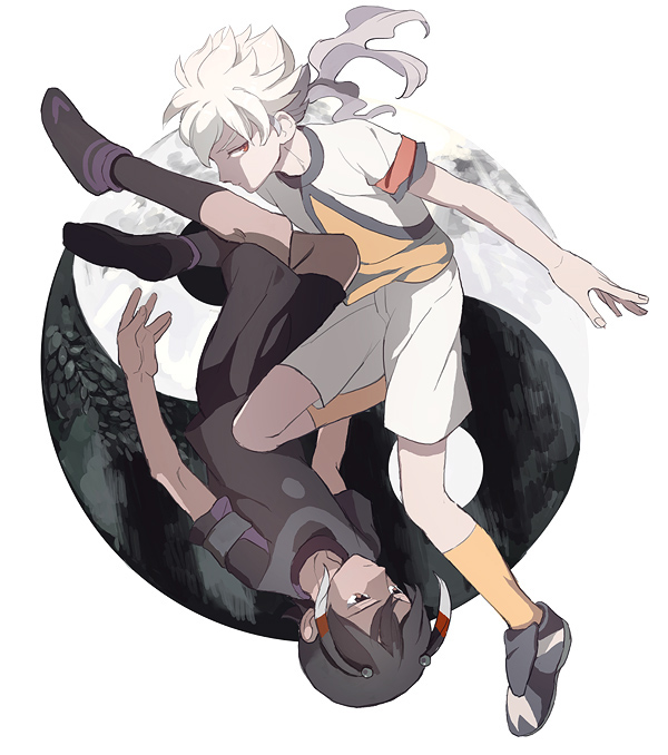 hakuryuu and shuu (inazuma eleven and 1 more) drawn by pon_m
