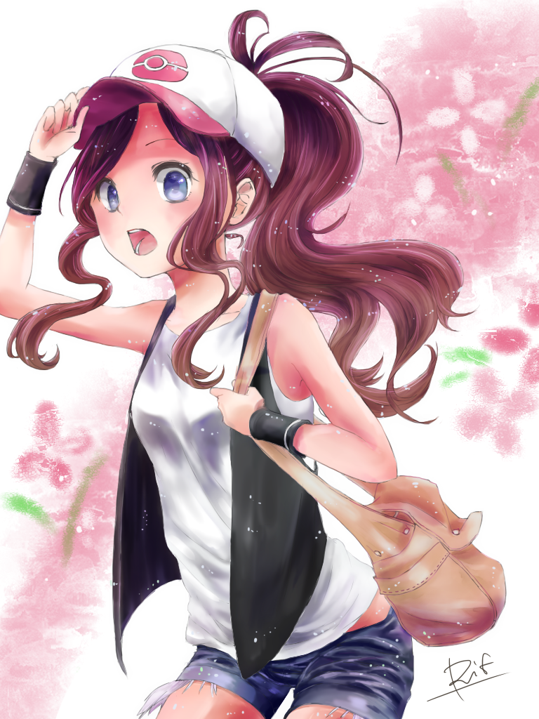 hilda (pokemon and 1 more) drawn by rifu_(hunihuni1130)