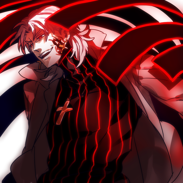 matou sakura, kotomine kirei, dark sakura, and angra mainyu (fate and 1 more) drawn by zihad