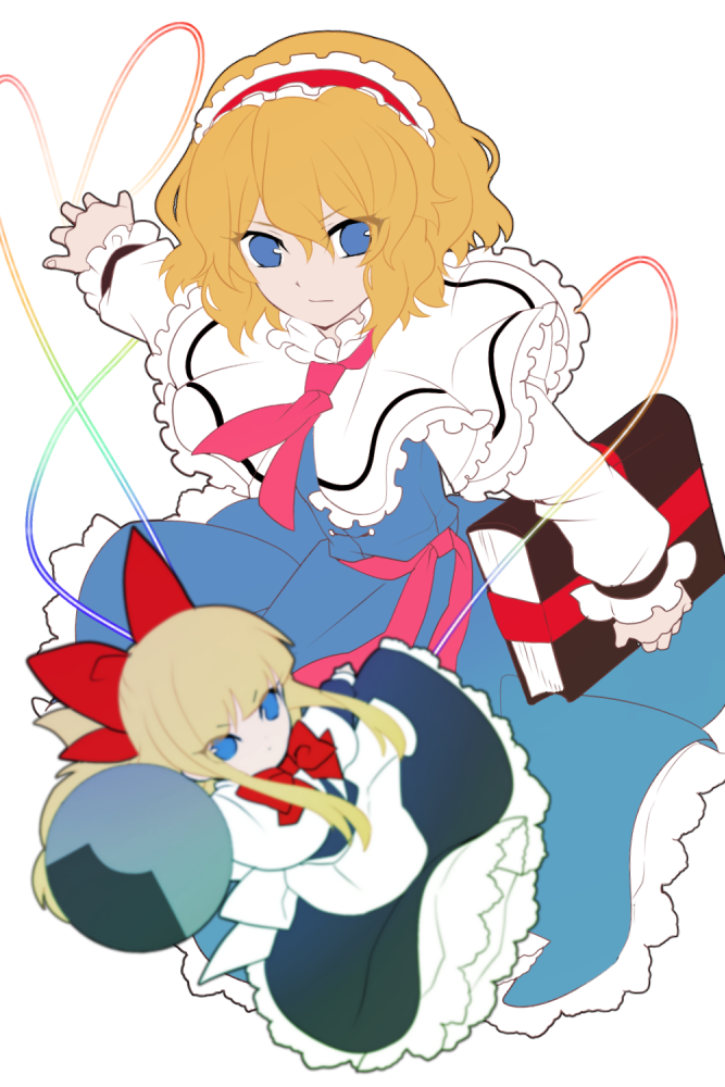 alice margatroid and shanghai doll (touhou) drawn by kaine_(kaine1025)