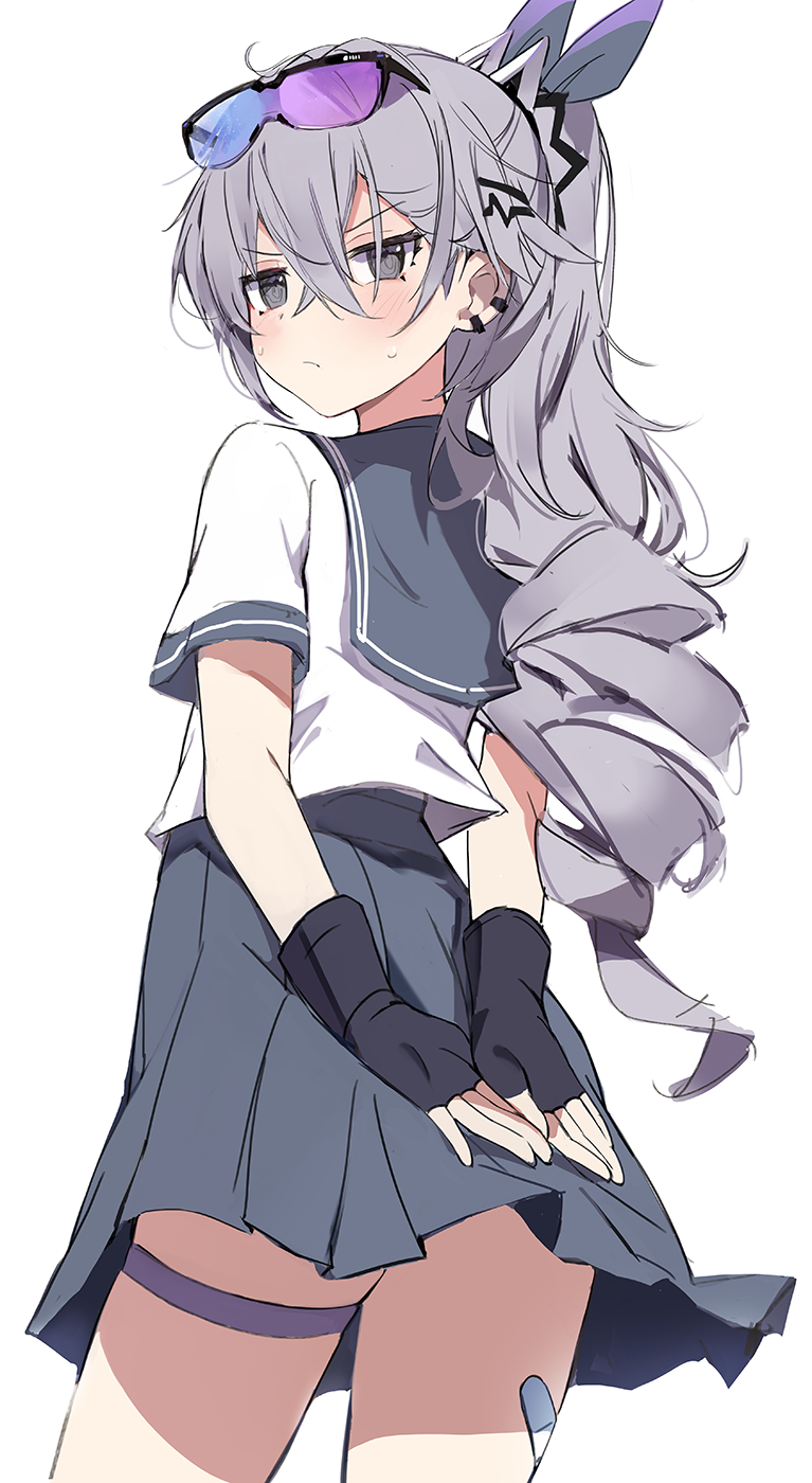 silver wolf (honkai and 1 more) drawn by orobou