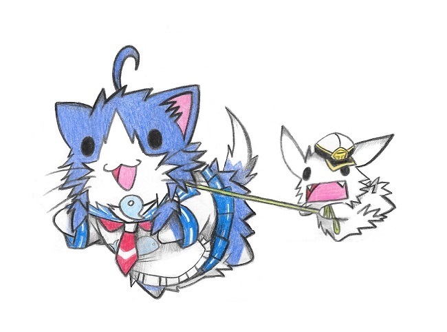 admiral, non-human admiral, and taigei (kantai collection) drawn by neko_kyo