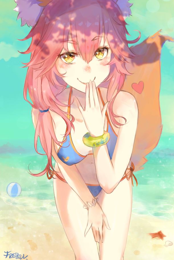 tamamo and tamamo no mae (fate and 1 more) drawn by frown_(wonderland85711)