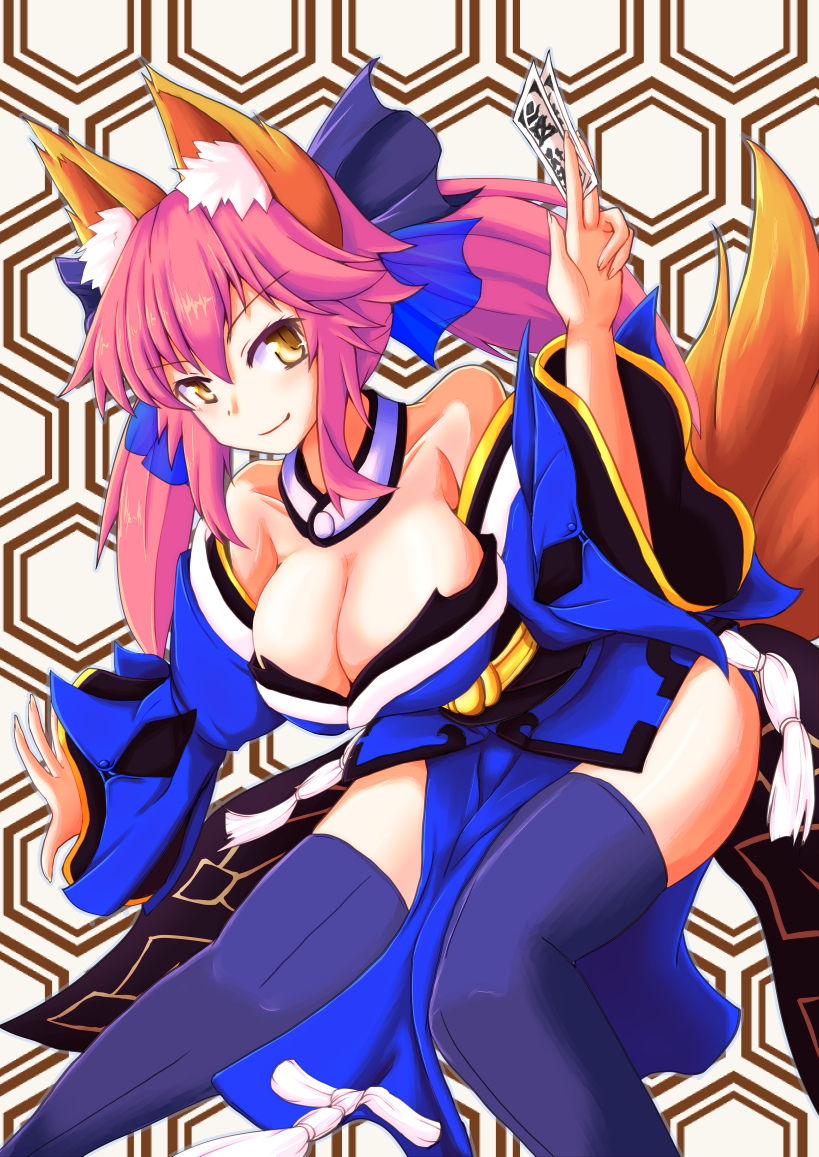 tamamo and tamamo no mae (fate and 1 more) drawn by tetsuhige