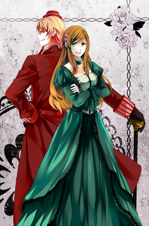hungary and romania (axis powers hetalia) drawn by oosugi_michiko