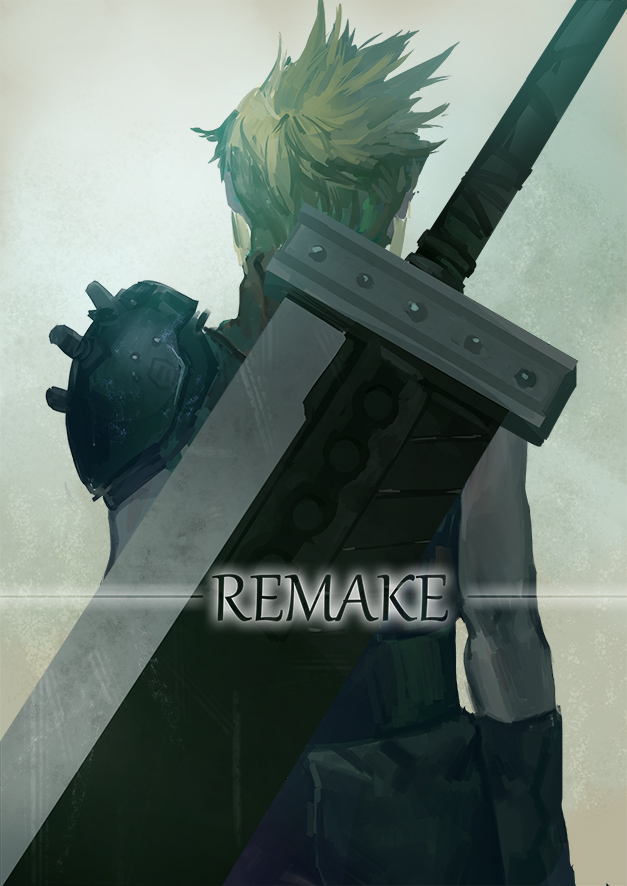 cloud strife (final fantasy and 1 more) drawn by club3