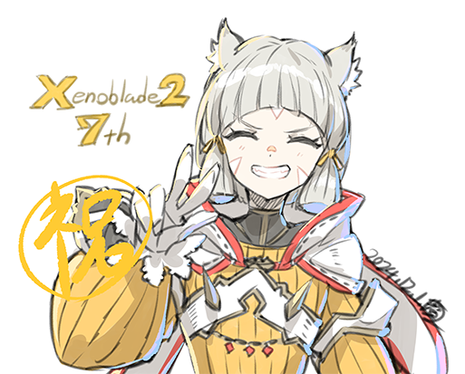 nia (xenoblade chronicles and 1 more) drawn by saitou_masatsugu