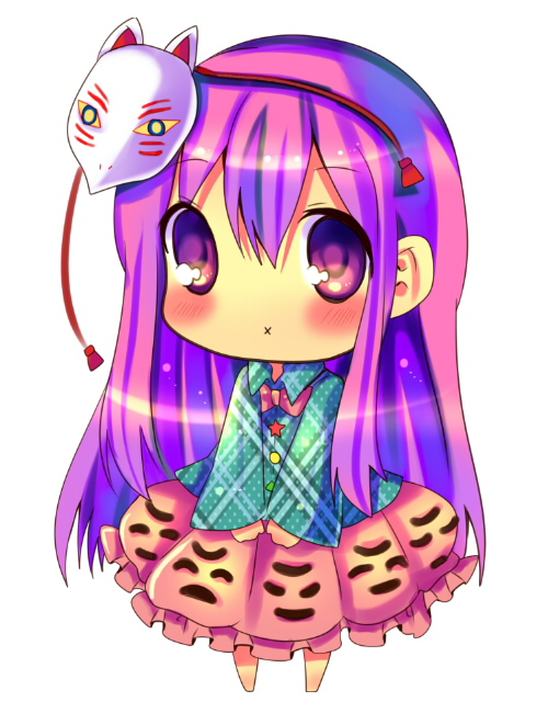 hata no kokoro (touhou) drawn by chocolat_(momoiro_piano)