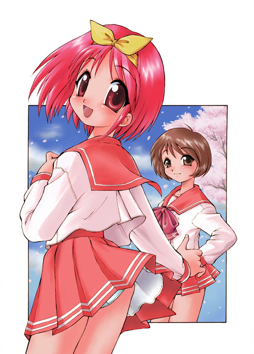 kamigishi akari and nagaoka shiho (to heart) drawn by ebifly