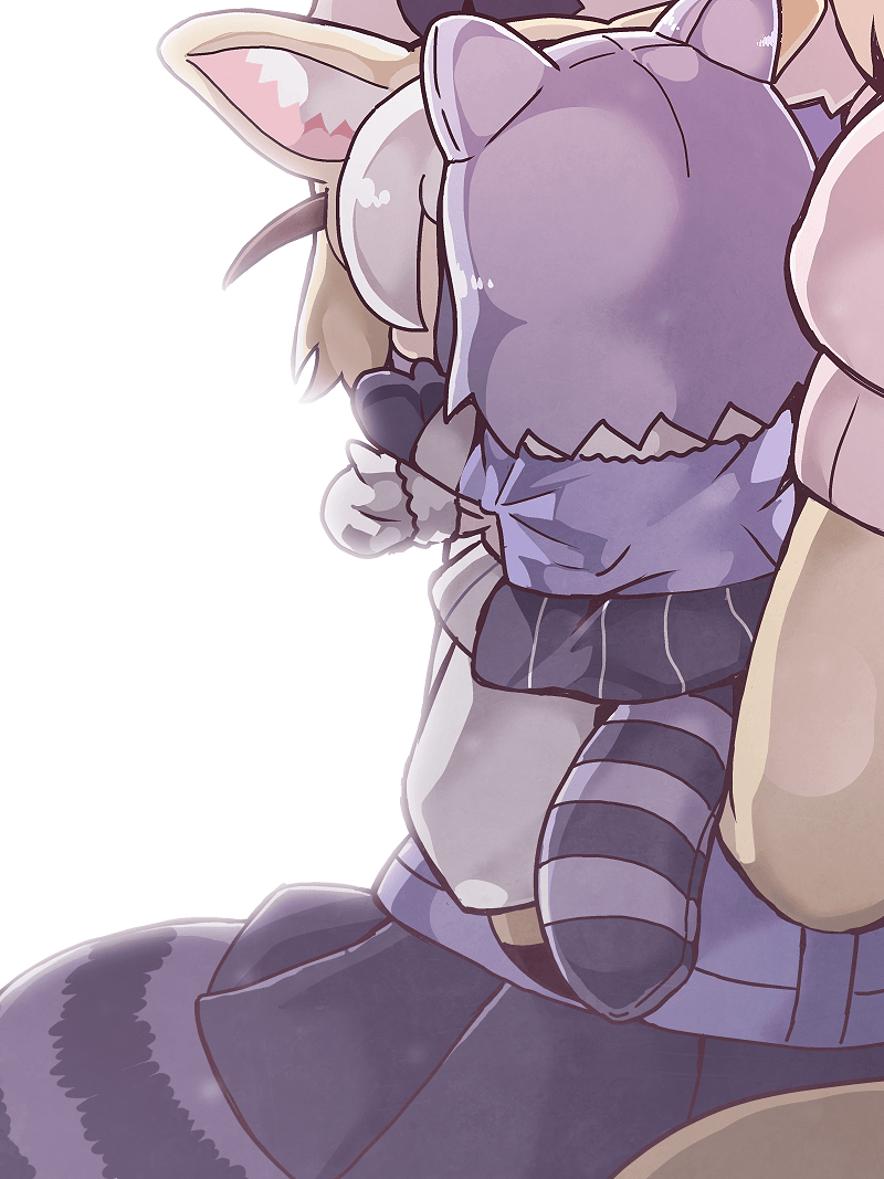 common raccoon and fennec (kemono friends) drawn by tanaka_kusao